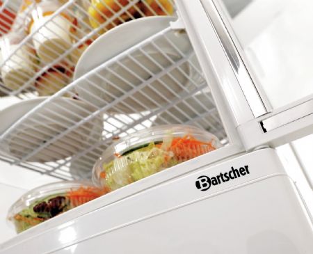 Vitrine comptoir réfrigérée 86 L blanche positive 425 mm - Bartscher - 700678G