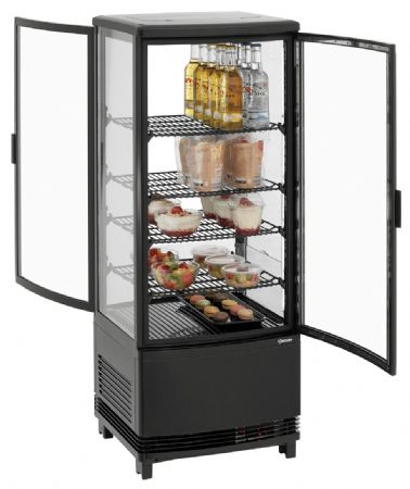 Vitrine comptoir réfrigérée 98L2T noire - Bartscher - 700698