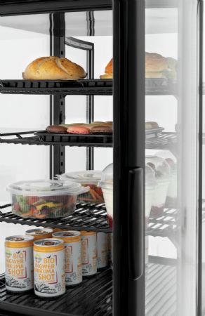 Vitrine comptoir réfrigérée 98L2T noire - Bartscher - 700698