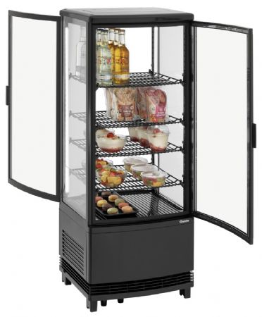 Vitrine comptoir réfrigérée 98L2T noire - Bartscher - 700698