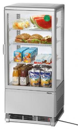 Vitrine comptoir réfrigérée 78L, argent - Bartscher - 700778G