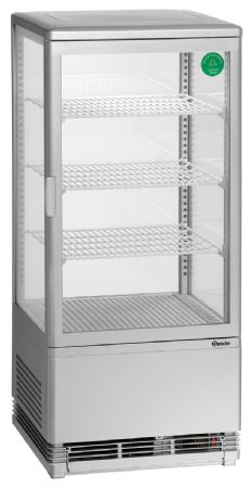 Vitrine comptoir réfrigérée 78L, argent - Bartscher - 700778G
