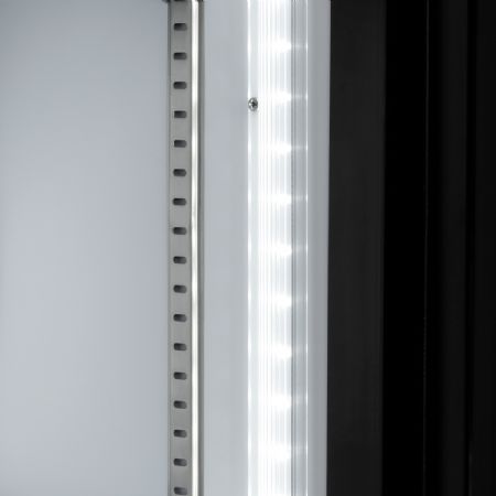 Armoire frigorifique professionnelle noire en verre 778 litres de capacité utile - Bartscher - 700899V1