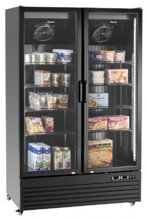 Armoire frigorifique professionnelle noire 820 L - Bartscher - 700901V1