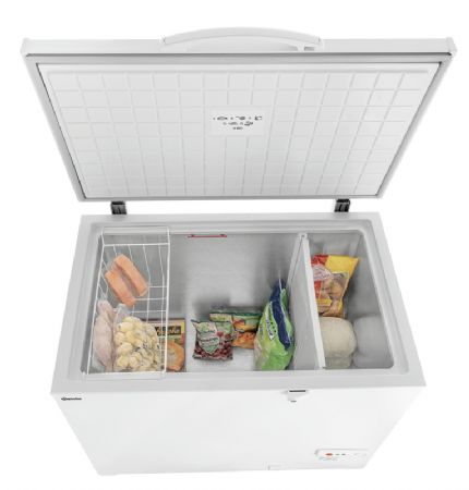 Conglateur coffre inox 288 litres avec 1 porte et 2 paniers