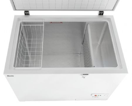 Conglateur coffre inox 288 litres avec 1 porte et 2 paniers