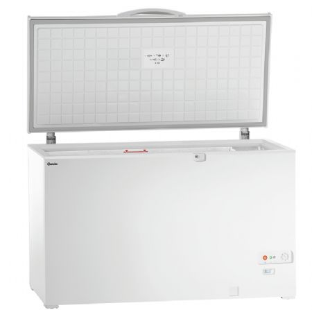 Conglateur coffre inox 391 litres avec 4 paniers amovibles
