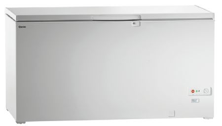 Conglateur coffre inox 479 litres avec 5 paniers amovibles et 1 porte
