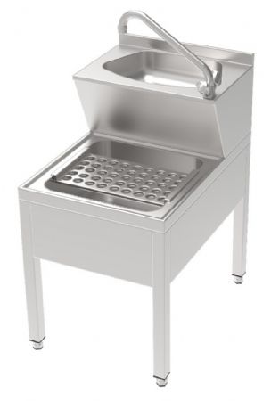 Lavabo mains professionnel sur pieds - 500x700x850mm