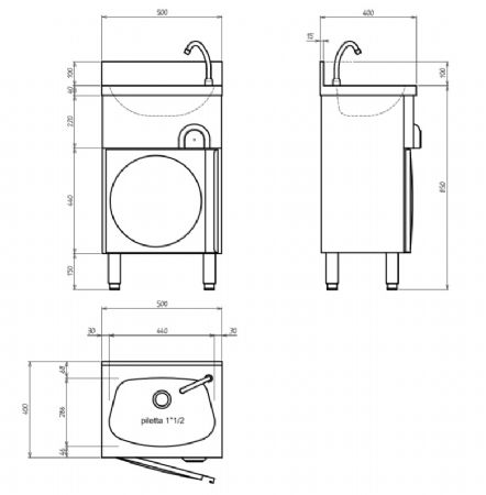 Lave-Mains - Combisteel - 7013.0780
