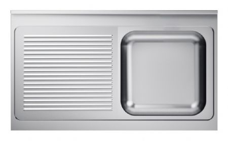 Plonge Inox 1 bac 1200x700x40 mm - Combisteel - 7013.1125 Plonge Inox 1 bac 1200x700x40 mm - Combisteel - 7013.1125