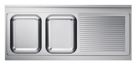 Plonge Inox 1 bac 2000x600x40 mm - Combisteel - 7013.1400