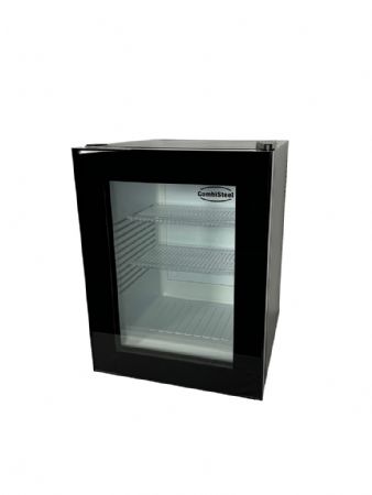 Mini vitrine réfrigérée Noire 1 porte vitrée positive 33 L 405 mm - Combisteel - 7013.2560