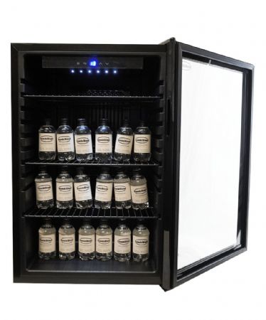 Mini armoire positive 1 porte vitrée noire 115 L 540 mm - Combisteel - 7013.2570