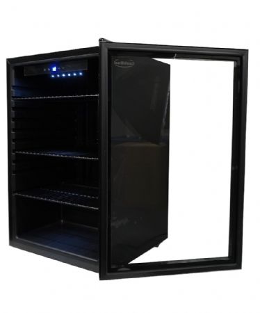 Mini armoire positive 1 porte vitrée noire 115 L 540 mm - Combisteel - 7013.2570