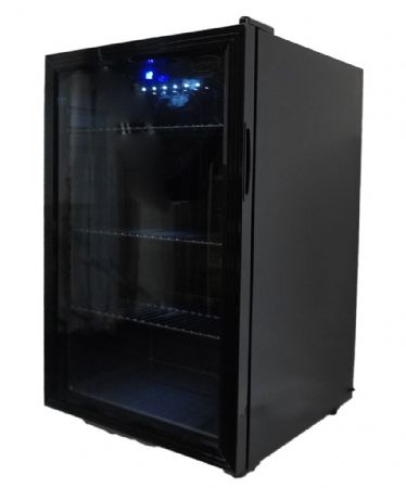 Mini armoire positive 1 porte vitrée noire 115 L 540 mm - Combisteel - 7013.2570