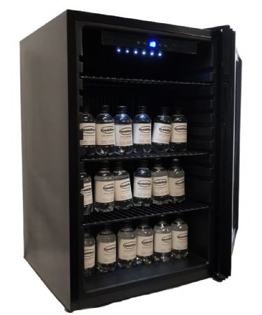 Mini armoire positive 1 porte vitrée noire 115 L 540 mm - Combisteel - 7013.2570