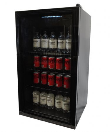 Mini armoire noire 1 porte vitrée positive 80 L 474 mm - Combisteel - 7013.2575