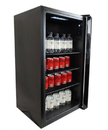 Mini armoire noire 1 porte vitrée positive 80 L 474 mm - Combisteel - 7013.2575