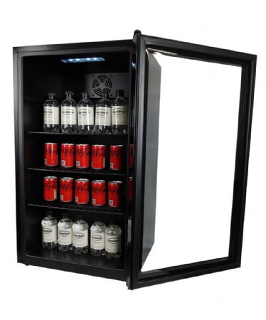 Mini armoire noire 1 porte vitrée positive 80 L 474 mm - Combisteel - 7013.2575