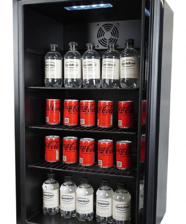 Mini armoire noire 1 porte vitrée positive 80 L 474 mm - Combisteel - 7013.2575