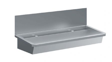 Lave-Mains inox 1200 mm avec 2 trous prépercés - Combisteel - 7013.4605 Lave-Mains inox 1200 mm avec 2 trous prépercés - Combisteel - 7013.4605