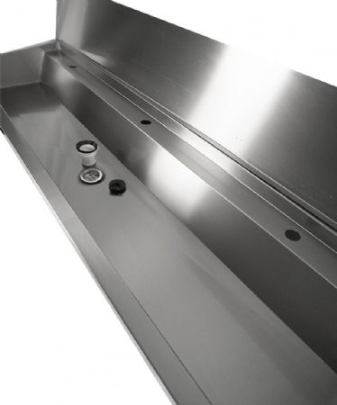 Lave-mains en inox 1800 mm avec crédence intégrée et 3 trous pré-percés - Combisteel - 7013.4610