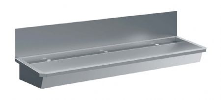 Lave-mains en inox 1800 mm avec crédence intégrée et 3 trous pré-percés - Combisteel - 7013.4610 Lave-mains en inox 1800 mm avec crédence intégrée et 3 trous pré-percés - Combisteel - 7013.4610
