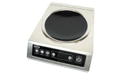 Wok plaque professionnelle a induction commandes numriques 3,5kW