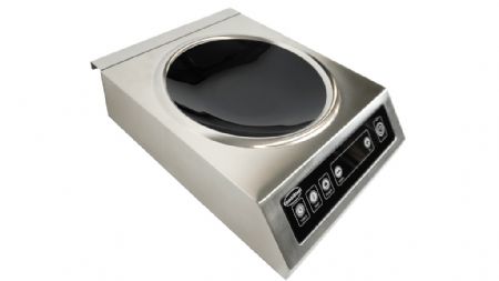 Wok plaque professionnelle a induction commandes numriques 3,5kW