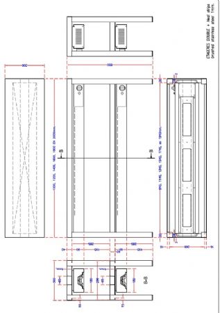tagre chauffante en cramique 2 niveaux largeur 1800 10 heaters of 250w 1800x300x650