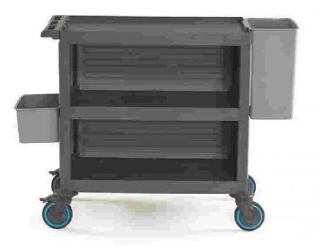 Chariot de débarrassage 3 plateaux charge 200 kg - Combisteel - 7048.0060