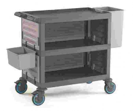 Chariot de débarrassage 3 plateaux charge 200 kg - Combisteel - 7048.0060