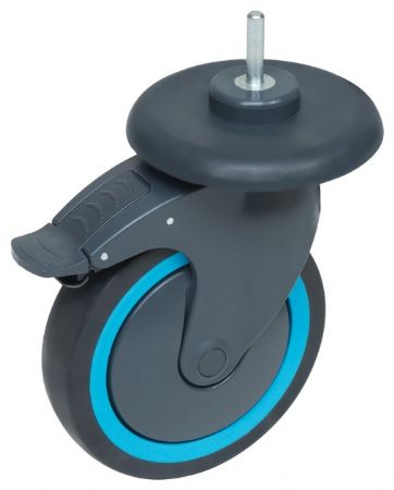 Roue avec frein pour chariot de débarrassage procart 221 - Combisteel - 7048.9020
