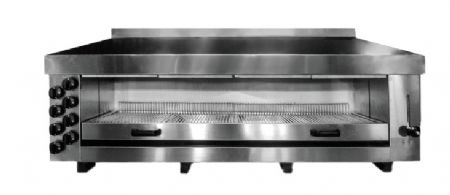 Salamandre professionnelle gaz 8 brleurs  poser avec 15,6 kW - 1650x490x680 mm