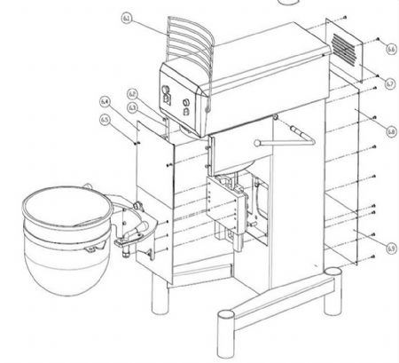 Batteur boulangerie 10 kg 3 vitesses - Combisteel - 7061.0015