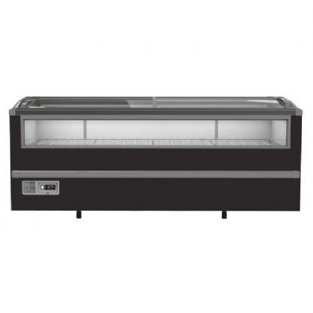 Conglateur bahut professionnel pour supermarch noir 2125 l 2124x952x894
