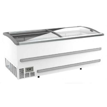 Conglateur bahut professionnel pour supermarch blanc 2125 l 2124x952x894