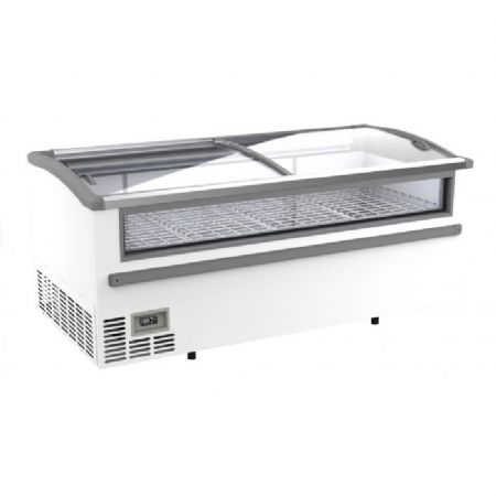 Conglateur bahut professionnel pour supermarch blanc 2125 l 2124x952x894