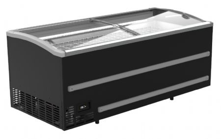 Conglateur bahut pour supermarch noir avec dgivrage automatique - 2508x952x950 mm
