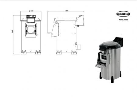 Éplucheuse à pommes de terre 10 kg par cycle - Combisteel - 7073.0005
