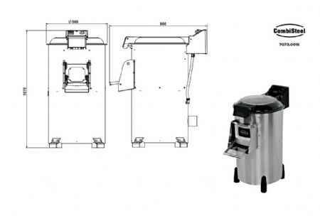 plucheur de pommes de terre 35kg monophase