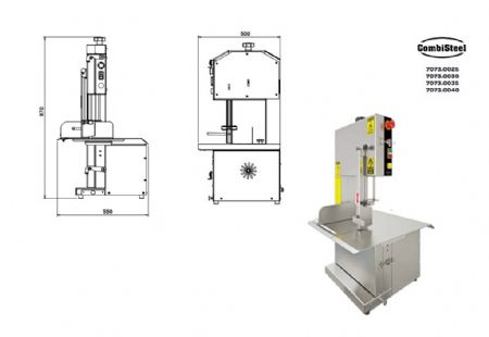 Scie  os triphas - Structure inox