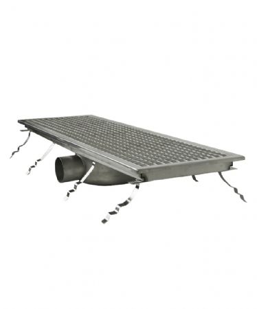 Caniveau de sol pour cuisine 927x300x140 mm en acier inoxydable - Combisteel - 7075.0105