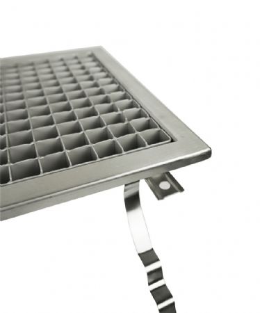 Caniveau de sol pour cuisine 927x300x140 mm en acier inoxydable - Combisteel - 7075.0105