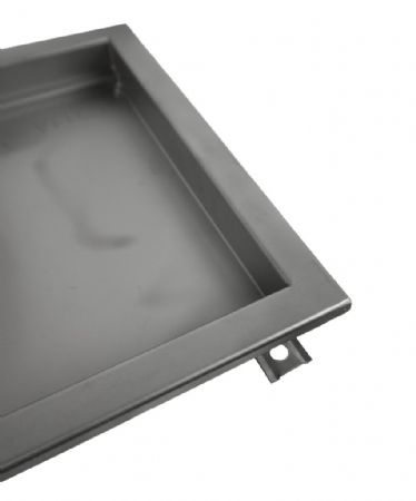 Caniveau de sol pour cuisine 1181x300x140 mm en acier inoxydable - Combisteel - 7075.0110