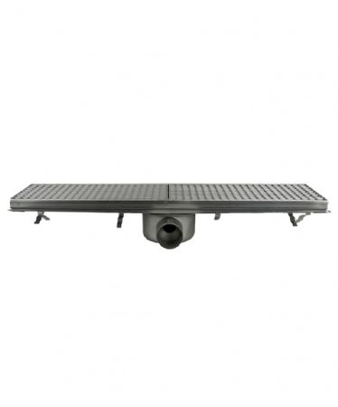 Caniveau de sol pour cuisine 891x200x140 mm en acier inoxydable - Combisteel - 7075.0125