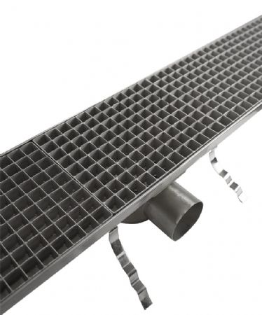 Caniveau de sol pour cuisine 1144x200x140 mm en acier inoxydable - Combisteel - 7075.0130