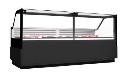 Comptoir réfrigéré noir allant de -1 à +7 avec dégivrage auto - 2870x1095x1250mm