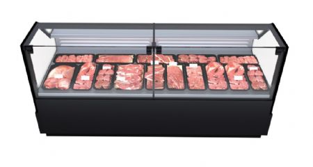 Vitrine réfrigérée de Boucherie Charcuterie 9005 positive 2870 mm - Combisteel - 7076.0030